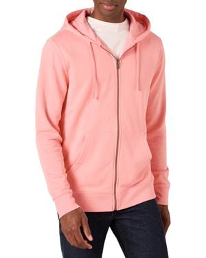 Amazon Essentials Langärmliger French-Terry-Hoodie mit durchgehendem Reißverschluss - Pink