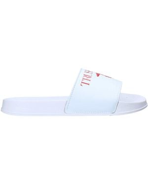 Trussardi Ciabatta Uomo 77A00353 in Pelle Red Modello Casual. Una Calzatura Comoda Adatta per Tutte Le Occasioni. Primavera-Estate - Blu