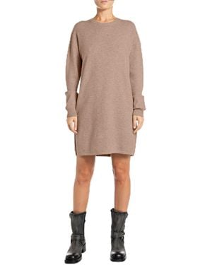 Replay Hoodie Kleid ohne Kapuze - Natur