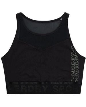 Superdry Night Runner Sports Bra - Black