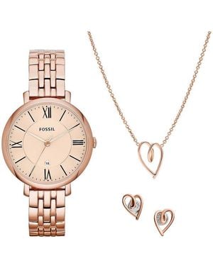 Fossil Jacqueline Montre pour femmes - Métallisé