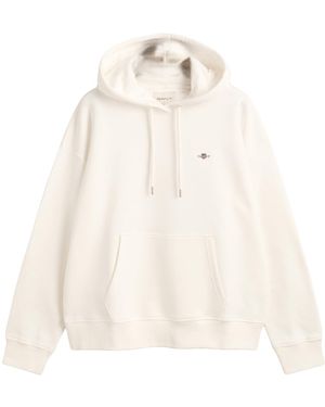 GANT Shield Hoodie Hooded Sweatshirt - Natural