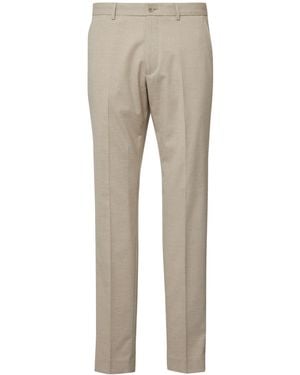 S.oliver S.O Pure: Fein gemusterte Anzughose beige 106 - Natur