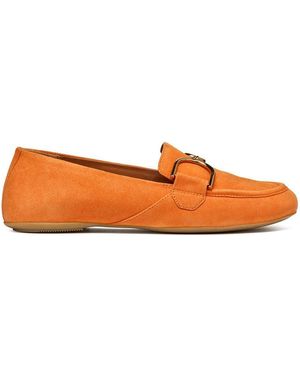 Geox D Palmaria J - Loafer Donna In Pelle, Suola In Gomma, Tomaia E Interno Pelle, Traspirante