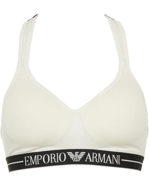 Emporio Armani Padded Triangle Bra Gepolsterter BH - Weiß