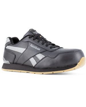 Reebok Chaussures de sécurité Basses Noire en Cuir résistant à l'eau Royal Glide S3 SRC 44 Noir - Gris