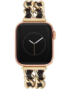 Steve Madden Fashion Chain Bracelet For Apple Watch - Black