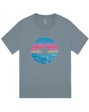 Converse Standard Chuck Patch Fill Grey T-shirt - Blue