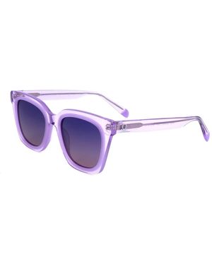Benetton Occhiali da Sole Benetton BE5086 738 G. XTAL PURPLE 52/19/140 Donna - Nero