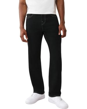 TRUE RELIGION Bobby Sn Flap Jeans – Relaxed Straight Fit Stretch - Black