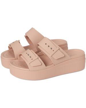 Crocs™ Brooklyn Gesp Lage Wig Sandaal - Roze