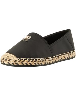 Tommy Hilfiger Alpargatas para Mujer Espadrilles Calzado de Tela - Negro