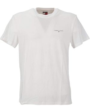 Tommy Hilfiger Kurze Ärmel DM0DM21188 - , ecru, M - Weiß
