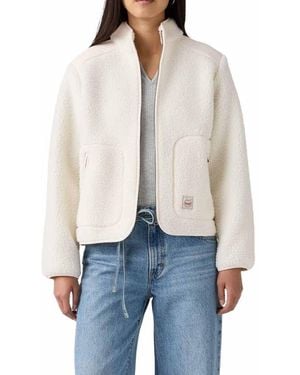 Levi's Sienna Sherpa Whisper Jacket White - Blauw