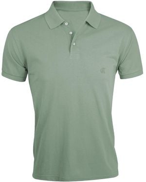 French Connection S Casual Soft Cotton Polo Top Large - Green