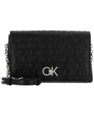 Calvin Klein RE-Lo Shoulder Bag MD-EMB - Nero