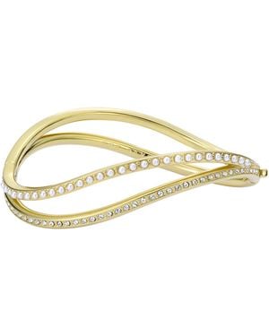 Ted Baker Wavie Jewelled Wave Hinged Bangle Bracelet For - Metallic