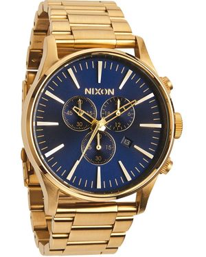 Nixon Uhr Chronograph Quarz mit Edelstahlarmband – A3861922-00 - Blau