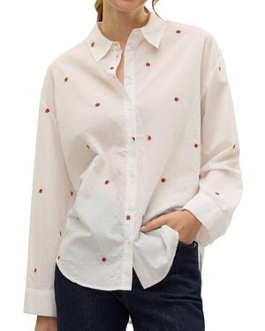 Vero Moda Camicetta da donna a maniche lunghe VMOdona con ricami - Neutro