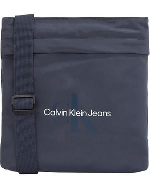 Calvin Klein Bolso bandolera Hombre Sport Essentials Flatpack con logotipo - Azul