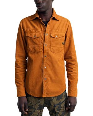 G-Star Dakota Slim Shirt Met Lange Mouwen - Oranje