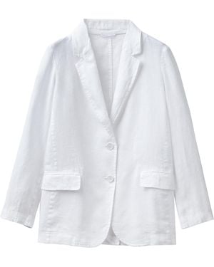 Benetton Jacket M/l 2aghdw00r - White