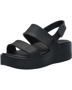 Skechers Sandalo da donna con zeppa - Nero