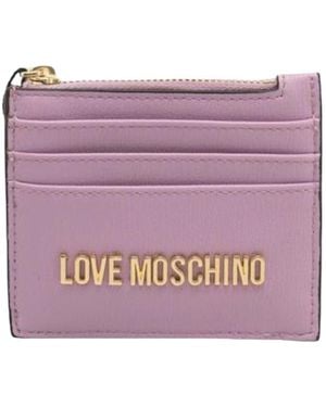 Love Moschino Zip Wallet Brand - Purple