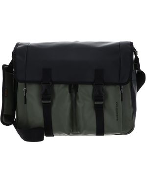 Mandarina Duck Borsa a tracolla Eco Coated Messenger Bag Pine Green multicolore - Nero
