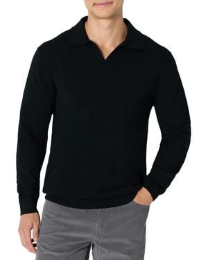 Amazon Essentials Long Sleeve Regular Fit Knit Polo Sweater - Black
