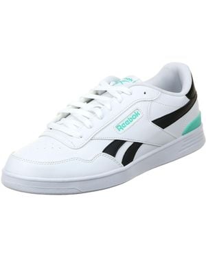 Reebok Court Advance Clip White/black/teamteal Tennis Shoes