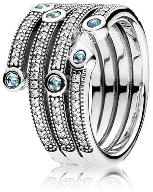 PANDORA Ring Schimmernder Ozean Gr 50 191002CZF-50 - Grün