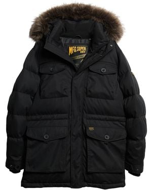 Superdry Chinook Faux Fur Parka A4-padded - Black