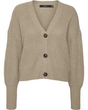 Vero Moda S Lea Cardigan Nomad Xs - Natural