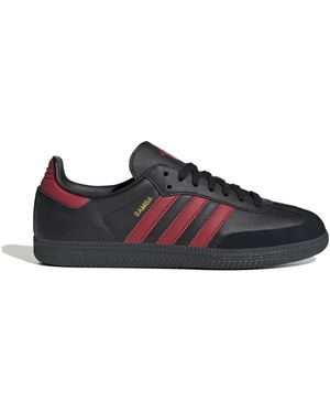 adidas Samba Club Shoes S Trainers Black/red/black 8 Uk - Blue