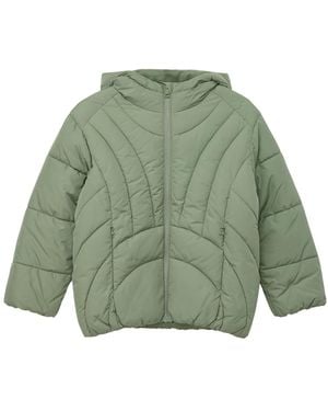 S.oliver Oversized Steppjacke mit Reißverschlusstaschen minze M - Grün