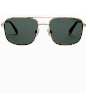 Superdry Lunettes de soleil carrées en métal Avaiator - Métallisé