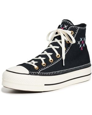 Converse Chuck Taylor All Star Platform Lift Crafted Stitching A08731C - Weiß