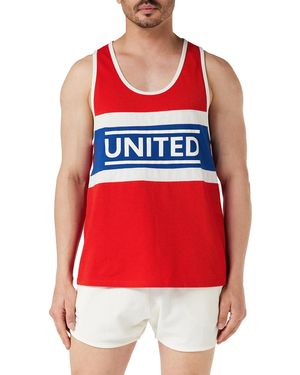 Benetton Tanktop 3hckuh001 Unterhemd - Rot