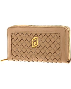 Liu Jo LIU JO Elynia Zip Around Wallet XL Cappuccino - Nero