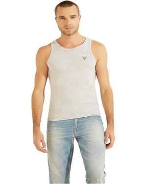 Guess Logo Tank Top T-Shirt - Blu
