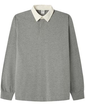 Springfield Lisa De Rugby L/s T-shirt Van 100% Bci-katoen - Grijs