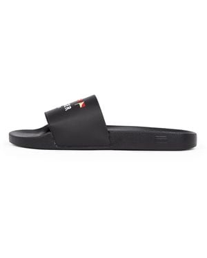 Tommy Hilfiger Badeschuhe Flags mit Logo - Schwarz