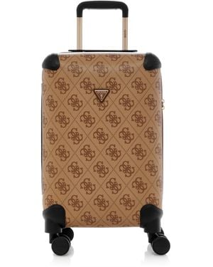 Guess Berta 20" 8-wheel Suitcase - Brown