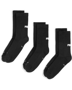 PUMA Unisex Cushioned Next Crew 3p - Black
