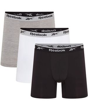 Reebok S Sports Trunk Ainslie 3pk Black/White/Grey Bermuda - Grigio