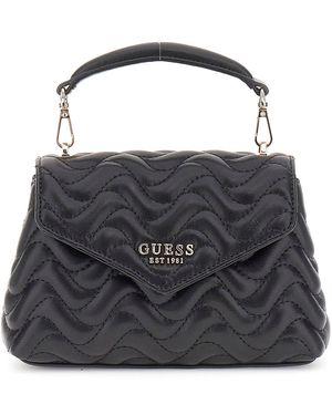 Guess Melisandra Mini Top Handle Flap Black - Nero