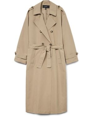 Vero Moda Vmchloe Trench Long - Neutro