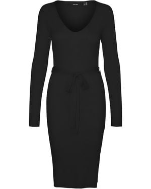 Vero Moda Female Strickkleid VMMSABA Umstandskleid - Schwarz