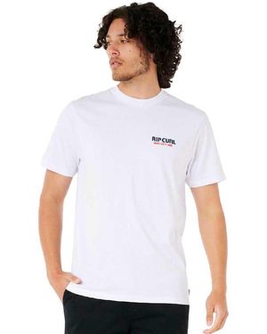 Rip Curl Surf Revival Sunsets Tee T Shirt Top White Size L